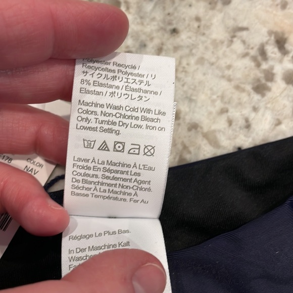 NWT J.Crew High-rise bikini bottom in Navy Blue Style BF178 - Picture 9 of 10